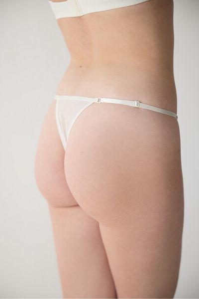 Magic Form String Tulle Panties with Stones