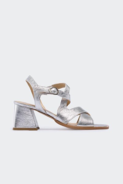 Dusoire Lame Women's Leather High Heel Sandals