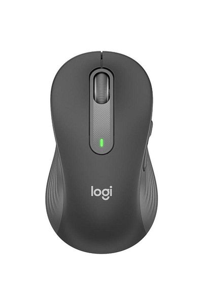 logitech Mouse Wireless Logitech Signature M650 L Left, Bluetooth/USB, recomandat pentru mana stanga (Gri)