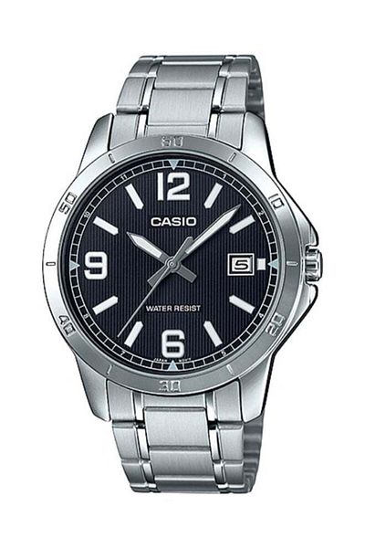 Casio MTP-V004D-1B2U Analog Watch with Stainless Steel Strap - Silver