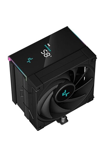 Deep Cool Cooler CPU Deepcool AK500S Digital negru iluminare aRGB si display, 120mm Fluid Dynamic Bearing