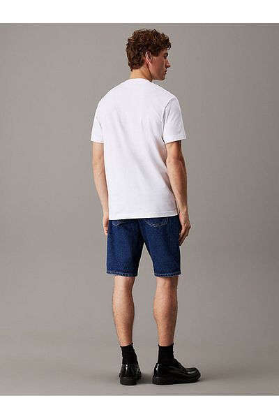 Calvin Klein Ανδρικό λευκό μπλουζάκι Heavy Regular Fit