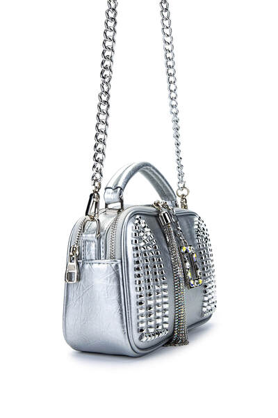 Tamer Tanca Women's Vegan Gray Shoulder Bag