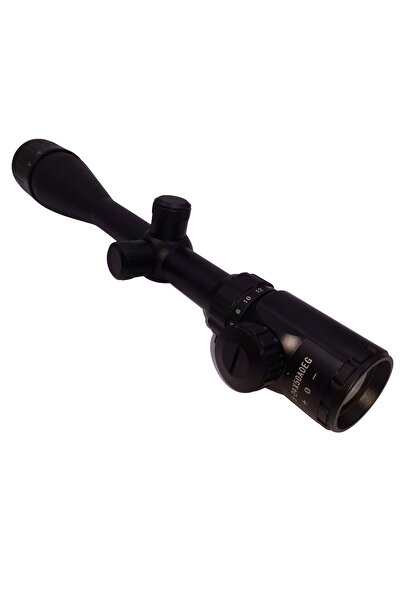 Depox Airsoftový puškohled IdeallStore, 6-24X50, LED terč, kov, 39,5 cm, černý