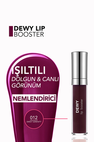 Flormar Dolgunlaştırıcı Dudak Parlatıcısı- Dewy Lip Booster - 012 Sweet Serenıty-8682536094047