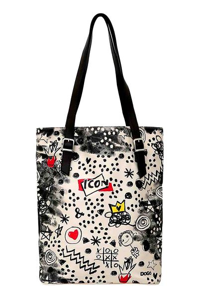 Dogo Women's Vegan Leather Multicolor Shoulder Bag - Icon Design