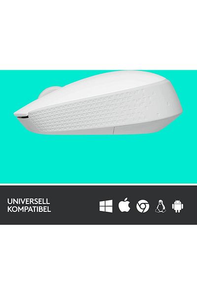 logitech Mouse Wireless Logitech M171, USB, 1000 DPI (Alb)