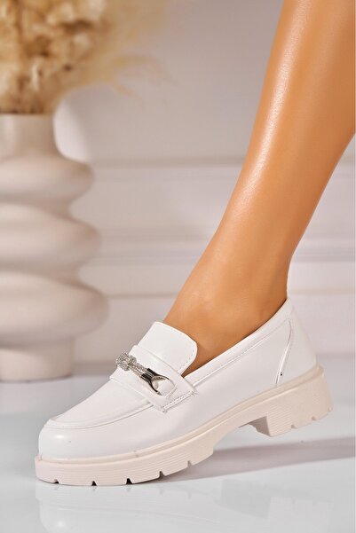 Joana Pantofi dama casual Albi din Piele Ecologica Diona