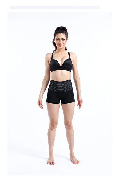 MİSTİRİK Cagno Modellero High Waist Tightening Black Color Boxer Corset