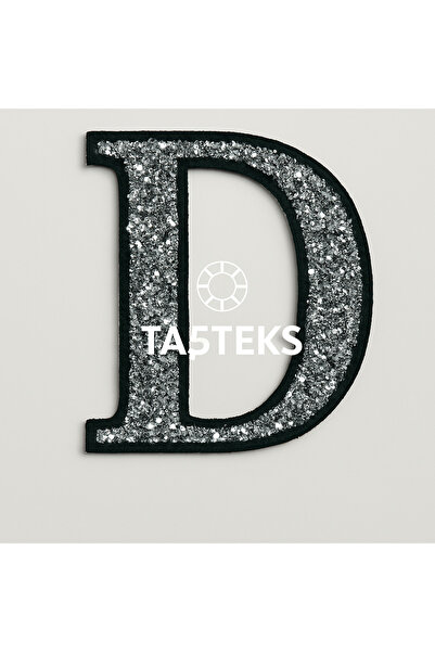 Taşteks Taşlı Ütülenebilen Veya Sticker Olarak Kullanılabilen 6cm D Harfi
