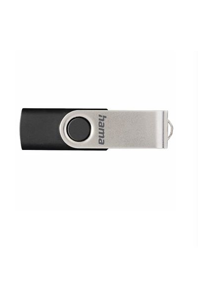 Hama Hama Rotate USB Stick 90891, 8 GB (Black/Silver)