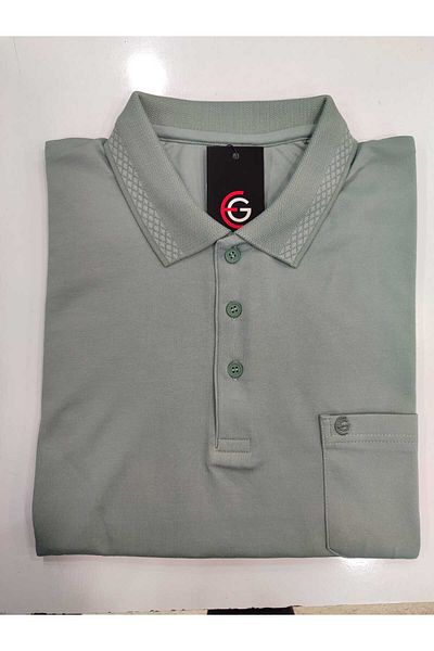 güncüoğlu ΑΝΔΡΙΚΟ T-SHIRT GÜNCÜOĞLU POLO με τσέπη στον γιακά, γιακά με γαρνιτούρα και λεπτομέρειες στο μανίκι, κανονική εφαρμογή Mercerized