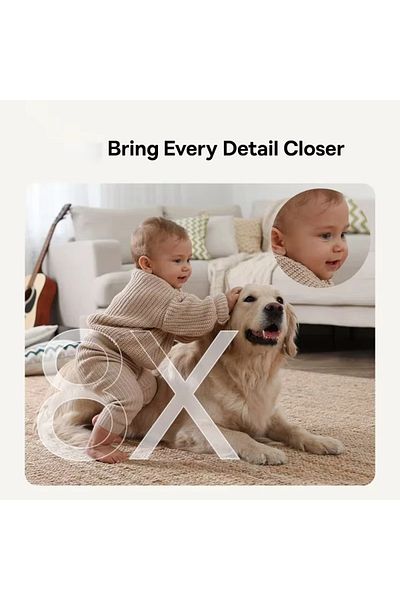 Baseus Security P1 Lite 3MP Wi-Fi Indoor Camera, AI Detection, 360 Pan, 90 Tilt, Night Vision