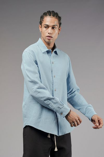Butik TREND BIZ Cămașă Regular Fit din țesătură de muselină