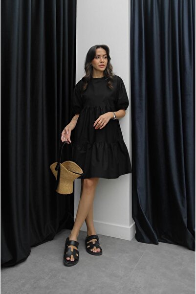 Havoş Μαύρο φόρεμα με μανίκια με μπαλόνι