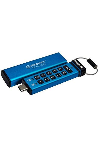 Kingston Stick USB, Kingston, Cu tastatura, 8 GB, Albastru