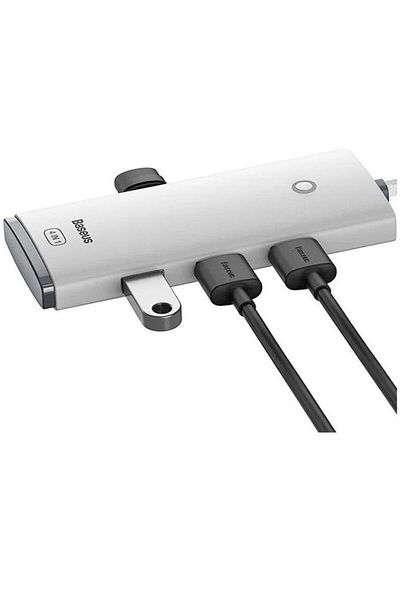Baseus HUB Baseus Lite WKQX030402, Cablu USB Type-C, 1m (Alb)