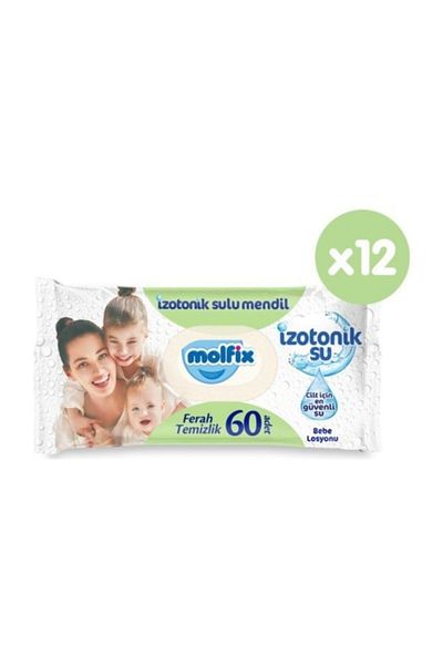 Molfix Ferah 60 X12 Pieces Isotonic Water Wipes
