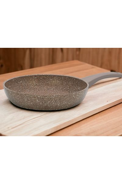 OMS OMS 3210 - 26 Cm BROWN Non Stick Granite Frypan - Made in Turkey