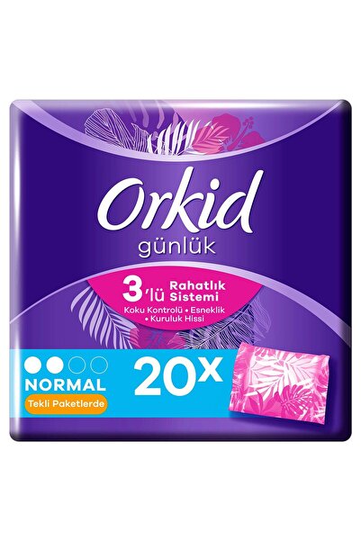 Orkid Günlük Ped Normal 20'li Tekli Paket
