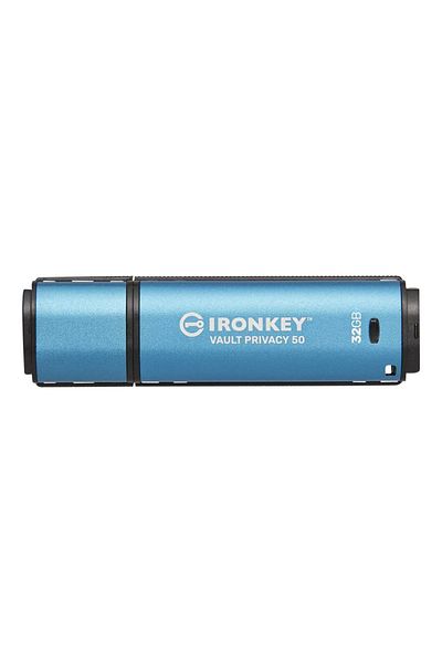 Kingston Stick Memorie Kingston IronKey Vault Privacy 50, 32GB, USB 3.0, Albastru
