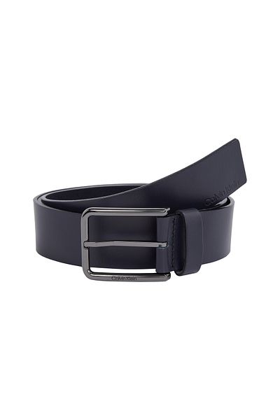 Calvin Klein Calvin Klein Navy Blue Genuine Leather Warmth Oiled Grain 3 Belt