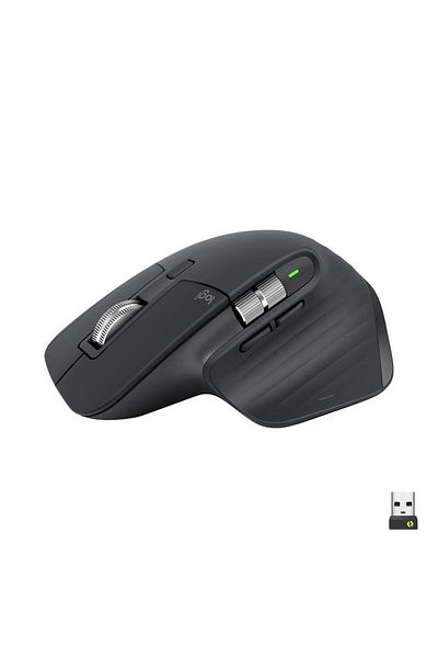 logitech Mouse fără fir LOGITECH MX Master 3S Performance, 8000 dpi, Silențios, USB, Bluetooth (Negru)