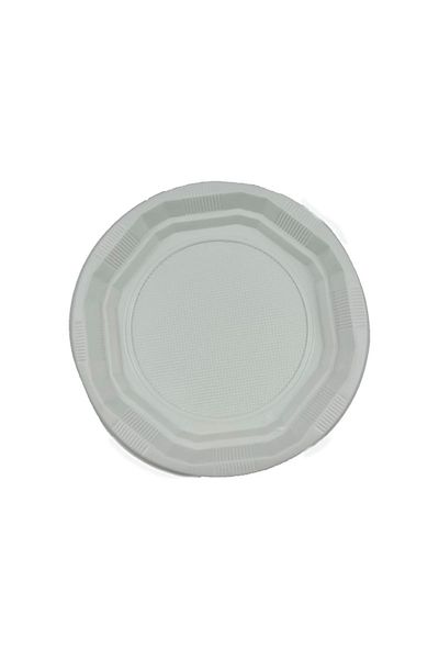Green 19 CM DIAMETER PLASTIC PLATE 1 PACK 50 PIECES