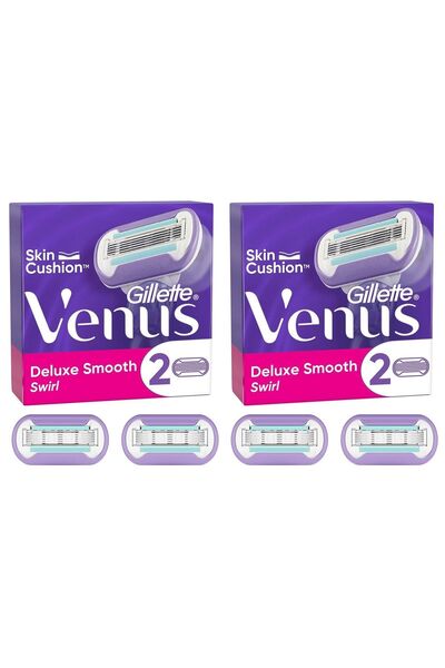 Gillette Venus شفرات حلاقة نسائية فائقة النعومة من فينوس سويرل، 2 × 2 قطعة