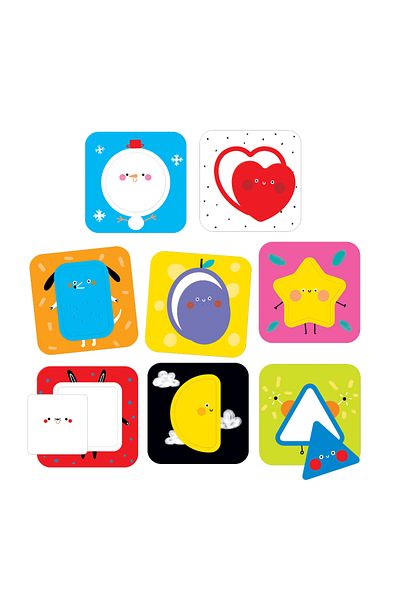 banana Joc tip puzzle, Banana Panda On the Go Discovering Shapes, imagini si forme, 16 piese, +12 luni