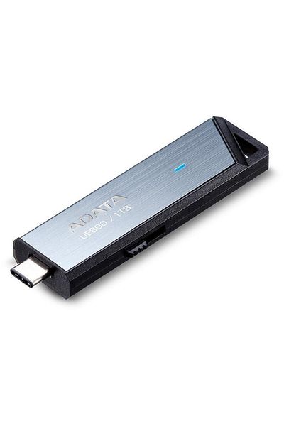 Adata Stick USB ADATA UE800 metalic, 1TB, USB Type-C, R/W up to 1000MB/s, Argintiu