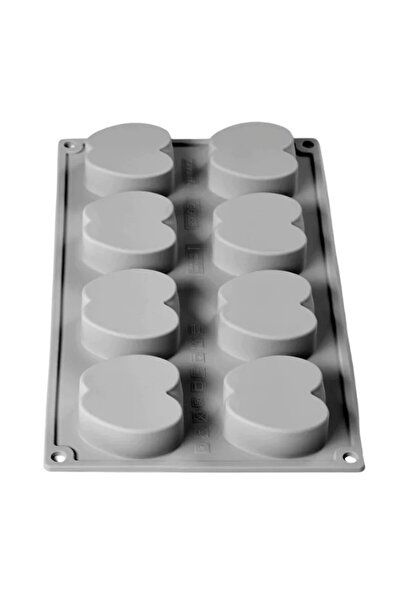 La Pavoni Matră de silicon, Jumătate de măr, 8 cavități, 585-522h mm