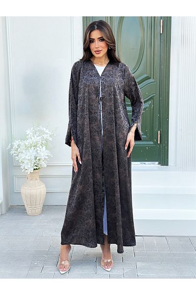 fennah Jakard crepe A cut style abaya