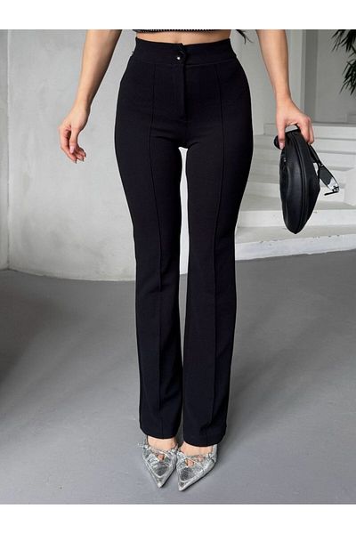 güneş butik High Waist Chestnut Palazzo Trousers
