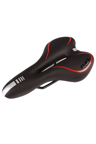 Rectus Mtb Saddle Inn Gel Reinforced Air Channel Red Soft