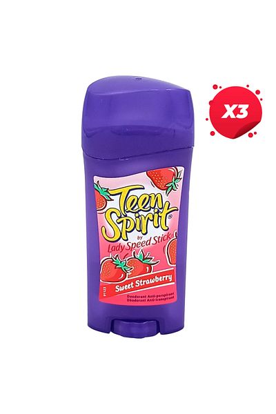 Lady Speed Stick X3 - LADY SPEED STICK ANTIPERSPIRANT STICK 65G SWEET STRAWBERRY