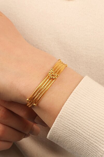 Çgk Çiğdem Gürel Kuyumculuk Kalze Dorikalı Altın Bileklik klzblk02