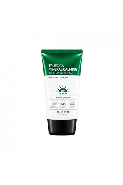 Some By Mi SOME BY MI Truecica Mineral Calming Tone-Up Suncream SPF 50 PA++++ 50 ml - Crema de tonifiere cu protectie solara