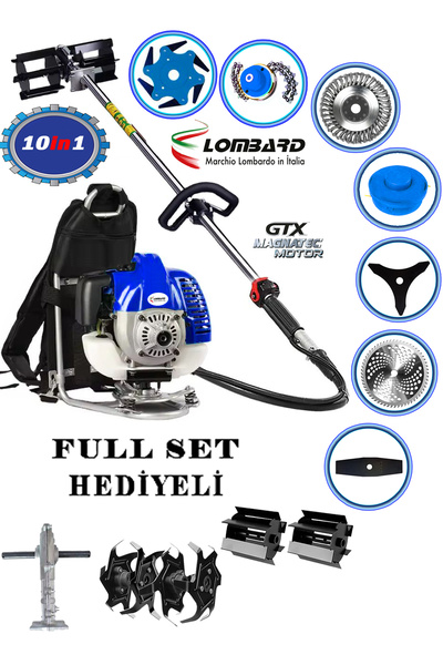 ProJCB Plus Lombard Italia Ls-900 Turbo 10 In 1 Arazi Seti Sırt Tırpan Toprak Eşeleme Akrobat Çapa Aparatı