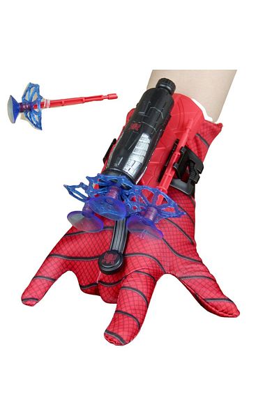 Depox Mănușă IdeallStore® Spiderman pentru copii, cu trei ventuze, roșie, mărime universală