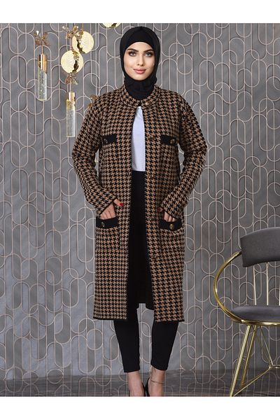 Kamalı Hijab Knitwear Knitted Cardigan