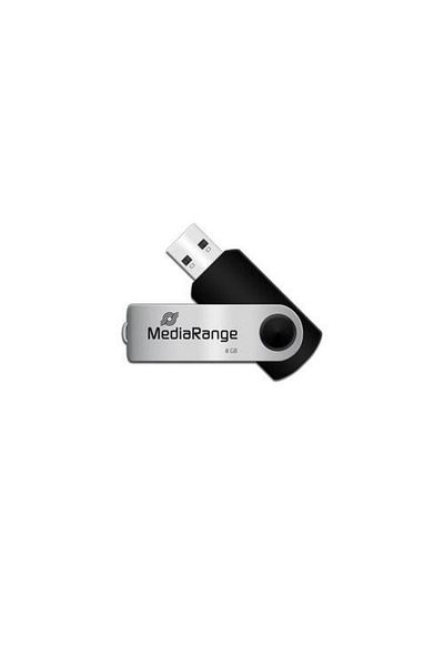 MediaRange USB Stick MediaRange MR908, 8GB, USB 2.0 (Silver/Black)