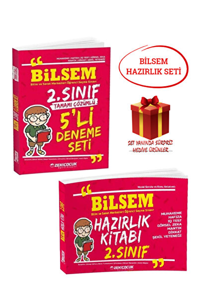 Zeki Çocuk Yayınları 2. Sınıf BİLSEM Hazırlık Seti: Bilsem Hazırlık Kitabı + ...