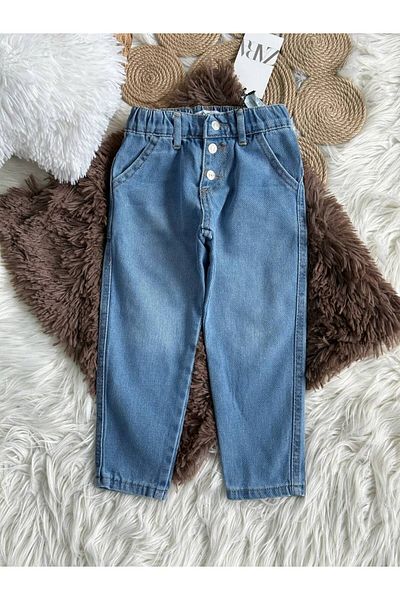 bebitomkids Men's 1-6 Years Old Elastic Waist Snap Jeans