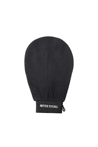 SISTER YOUNG - Nova Body Glov Black, Z uszczaj ca r kawica do peelingu cia a, Czarna
