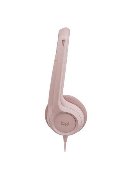 logitech Căști USB H390 roz pudrat cu microfon
