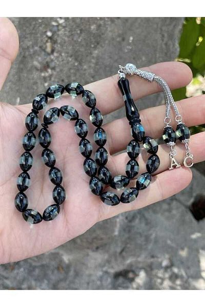 Midyat Gümüş Dünyası Lettered Vernier Powder Amber Prayer Beads