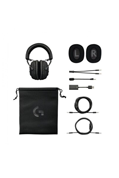 logitech Logitech G PRO X Gaming Headset, BLUE VO!CE function, Microphone (Black)