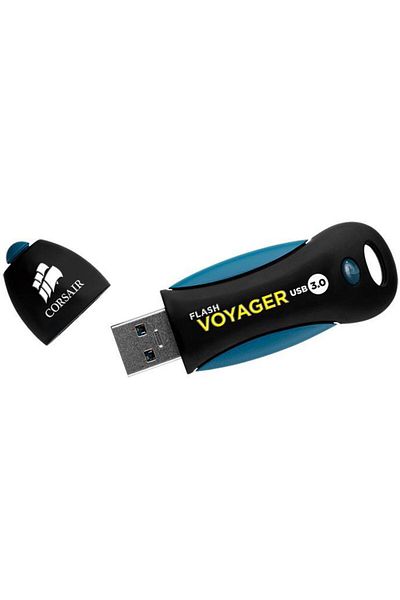 Corsair Stick USB Corsair Voyager V2, 128GB, USB 3.0 (Negru/Albastru)