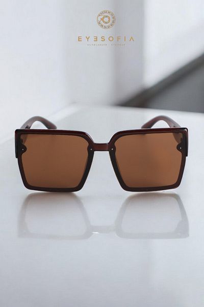 Eyesofia Milan Unisex Brown New Season Popular Sunglasses